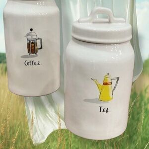 Rae Dunn French Sketch Boutique TEA canister
